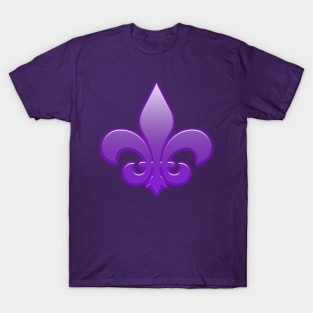 Purple Fleur De Lis T-Shirt